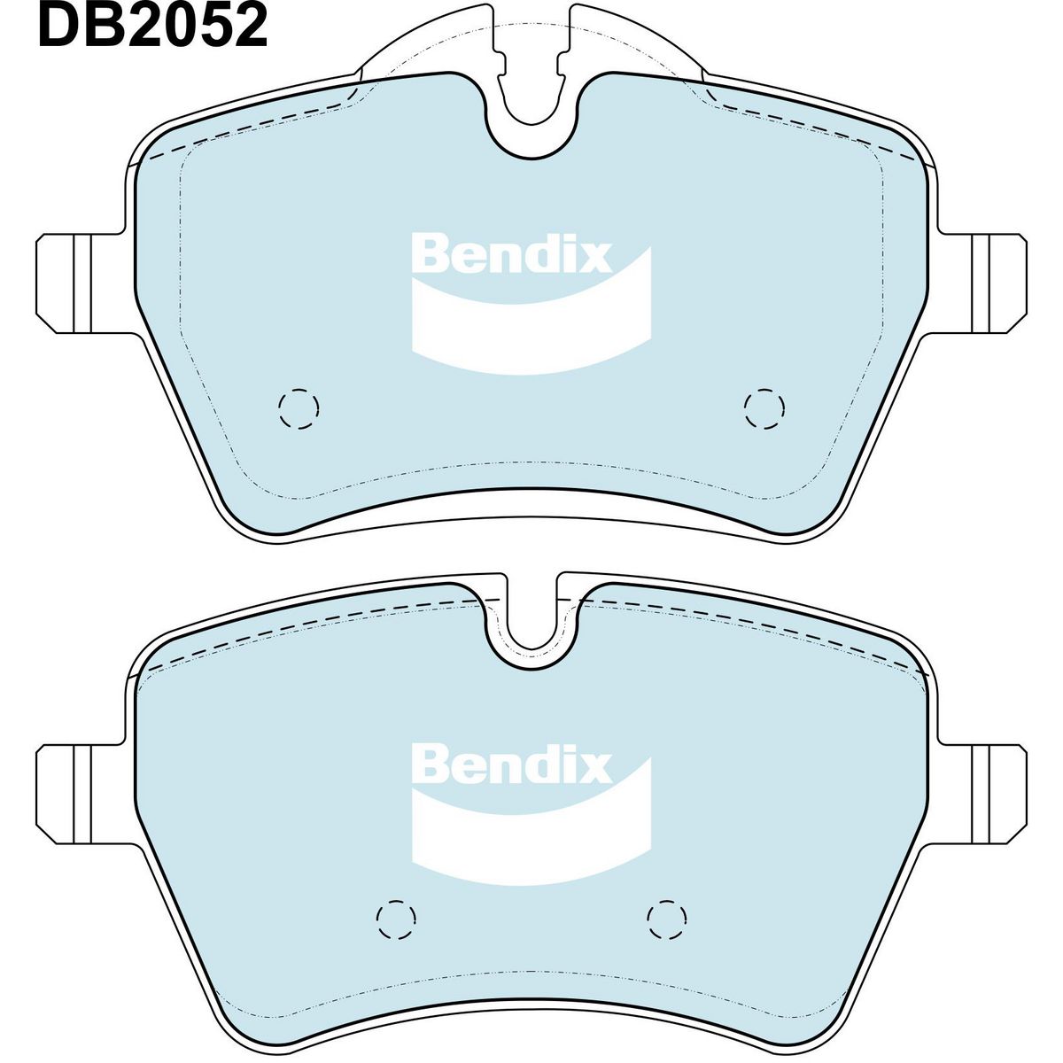 Bendix Ultimate Brake Pad Set Front DB2052 ULT