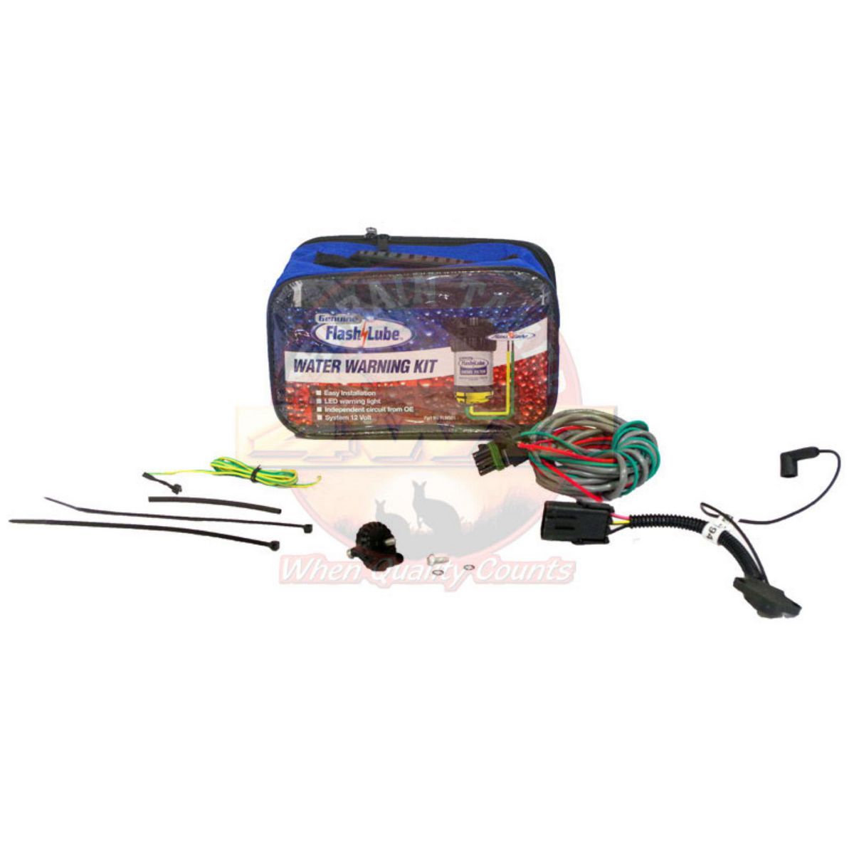 Flashlube Diesel Filter Water Warning Light Kit FLWS01