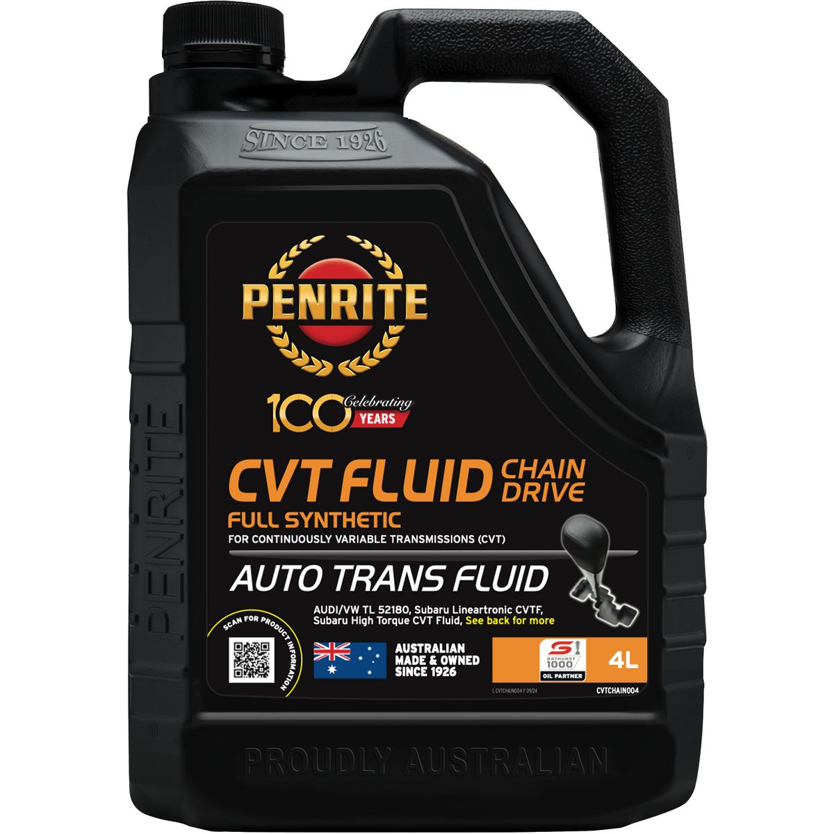 Penrite CVT Full-Syn Chain Fluid 4L CVTCHAIN004