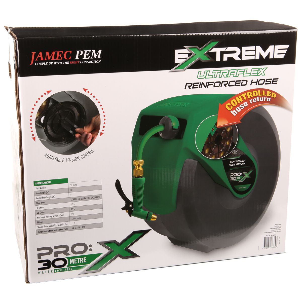 Jamec Pem 30M Water Hose Reel 58.3045
