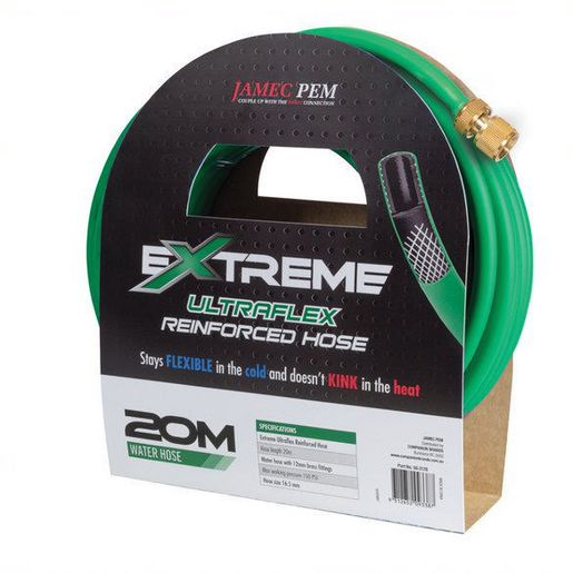 Jamec Pem Water Hose 20M X 10.5Mm Incl Fittings 56.3178