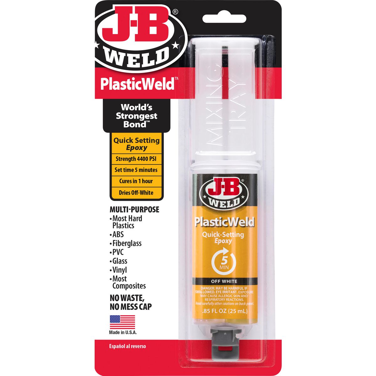 J-B Weld PlasticWeld Syringe 25ml 50132