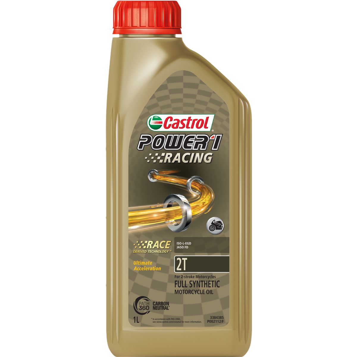 Castrol POWER1 Racing 2T Full Synthetic Motorcycle Engine Oil 1L 3384385