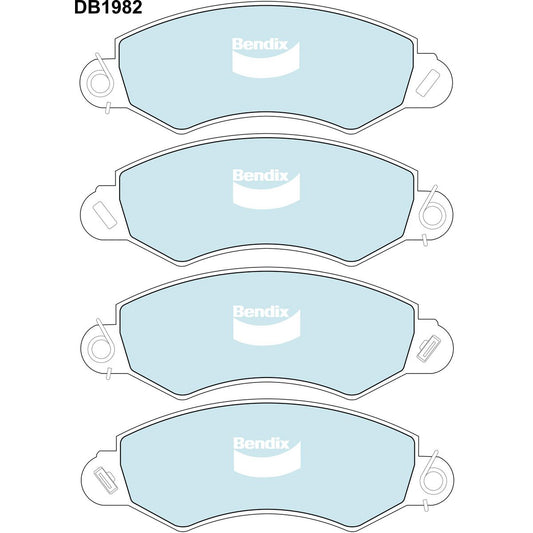 Bendix Heavy Duty Brake Pad Set Front DB1982 HD