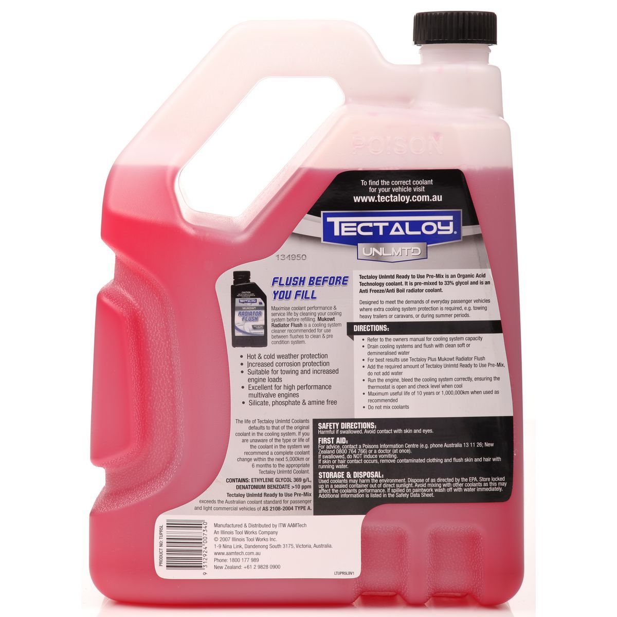 Tectaloy UNLMTD Premix Coolant Red 5L