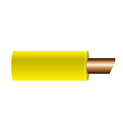 OEX 2.5mm Single Core Automotive Cable, Yellow - 100M Roll ACX0697L