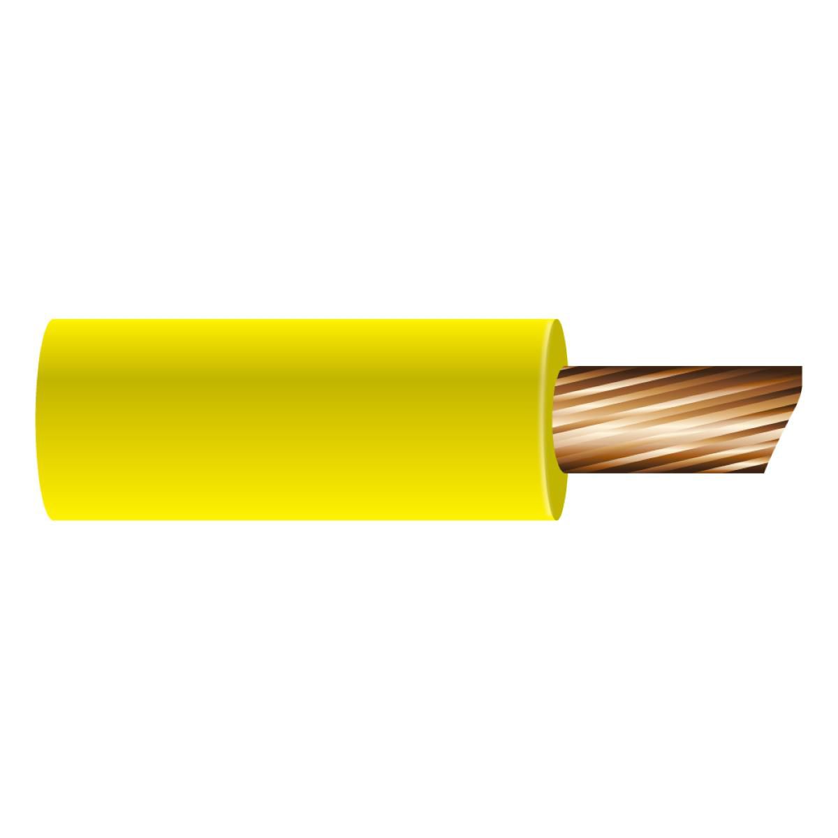 OEX 2.5mm Single Core Automotive Cable, Yellow - 100M Roll ACX0697L