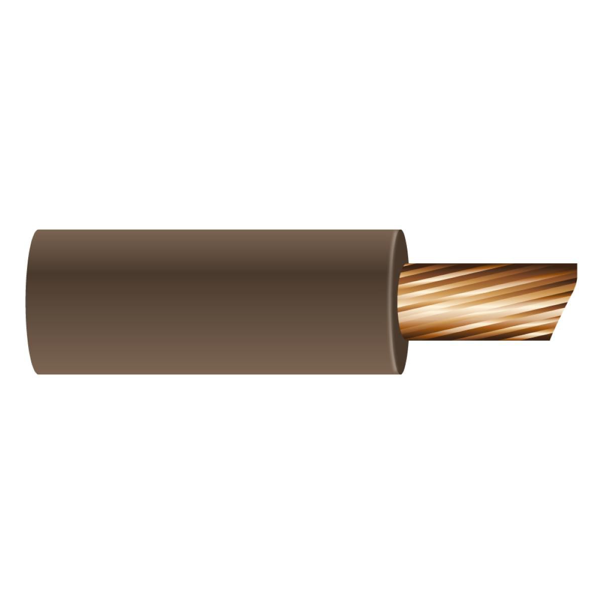 OEX 2.5mm Single Core Automotive Cable, Brown - 100M Roll ACX0699L