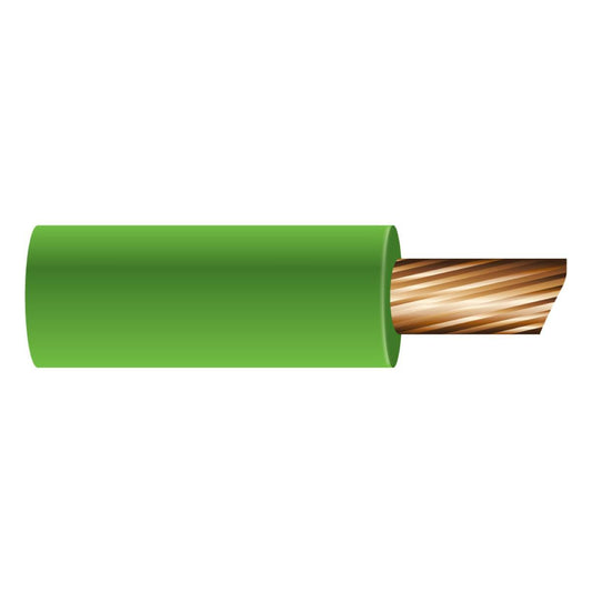OEX 5mm Single Core Automotive Cable, Green - 30M Roll ACX0751