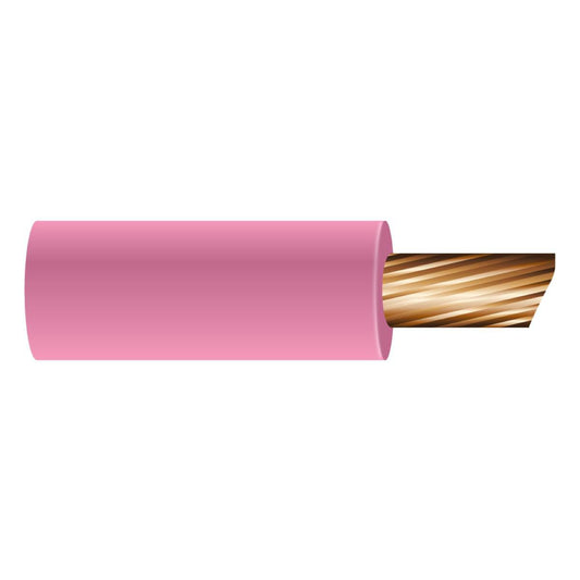 OEX 2mm Single Core Automotive Cable, Pink - 100M Roll ACX0564/100