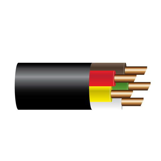 OEX 2.5mm 5 Core Trailer Cable, With Black Sheath - 500M Roll ACX0820/500