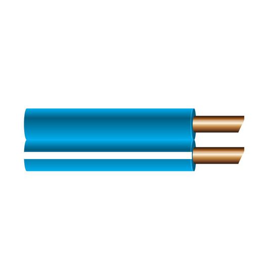 OEX 3mm Twin Core Automotive Cable, Figure 8, Blue With White Trace - 100M Roll ACX0830L