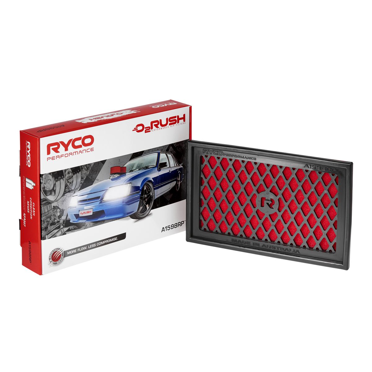 Ryco 02 Rush Performance Air Filter A1598RP
