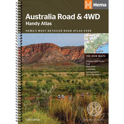 HEMA Australia Road & 4WD Atlas Book
