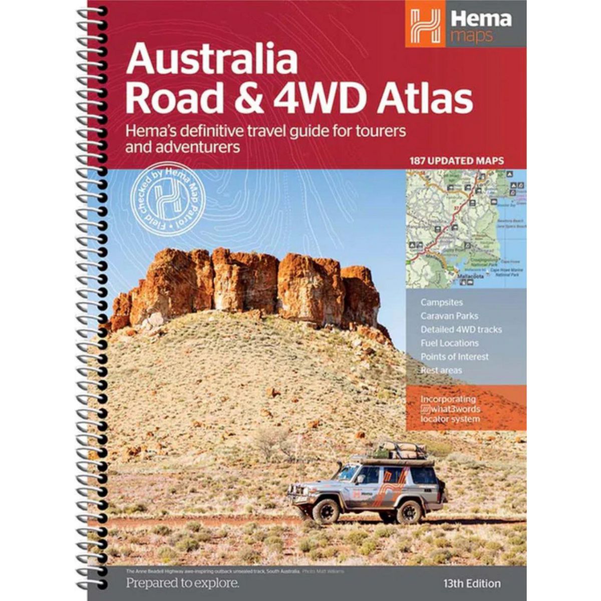 HEMA Australia Road & 4WD Atlas Book 12th Edition