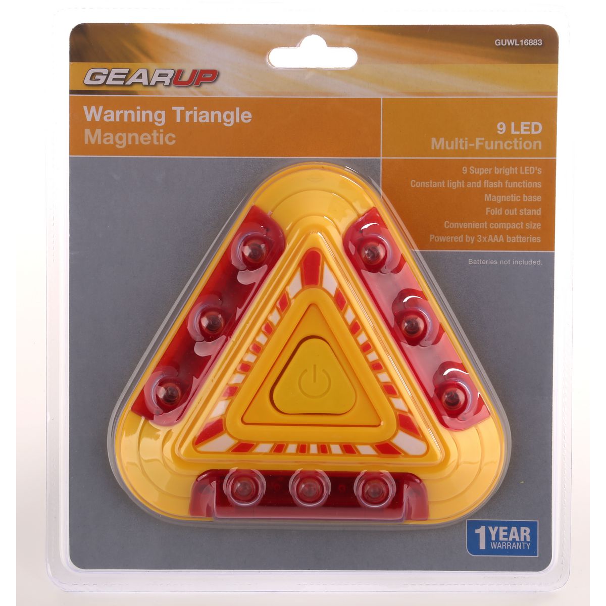 Gearup LED Magnetic Warning Triangle GUWL16883