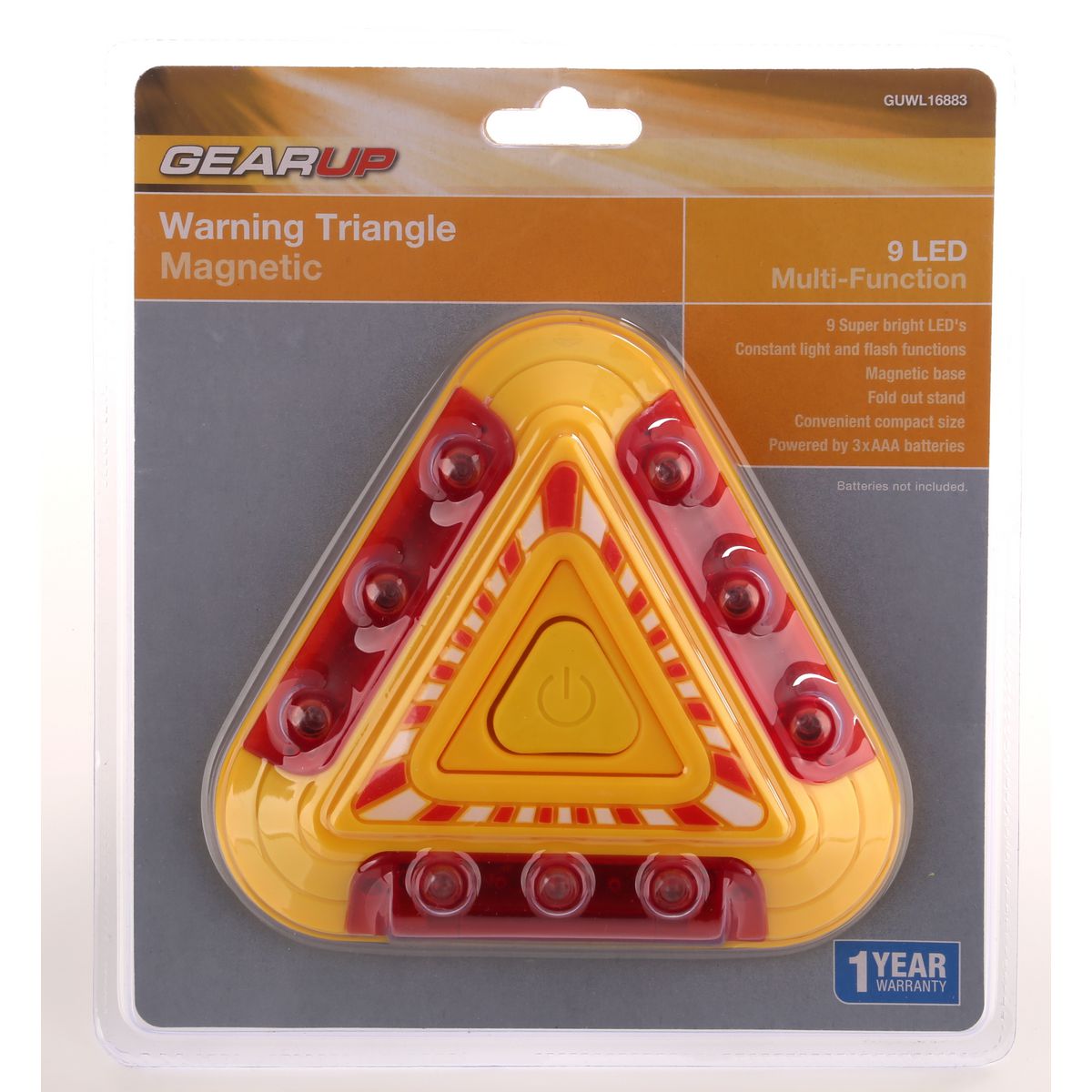 Gearup LED Magnetic Warning Triangle GUWL16883