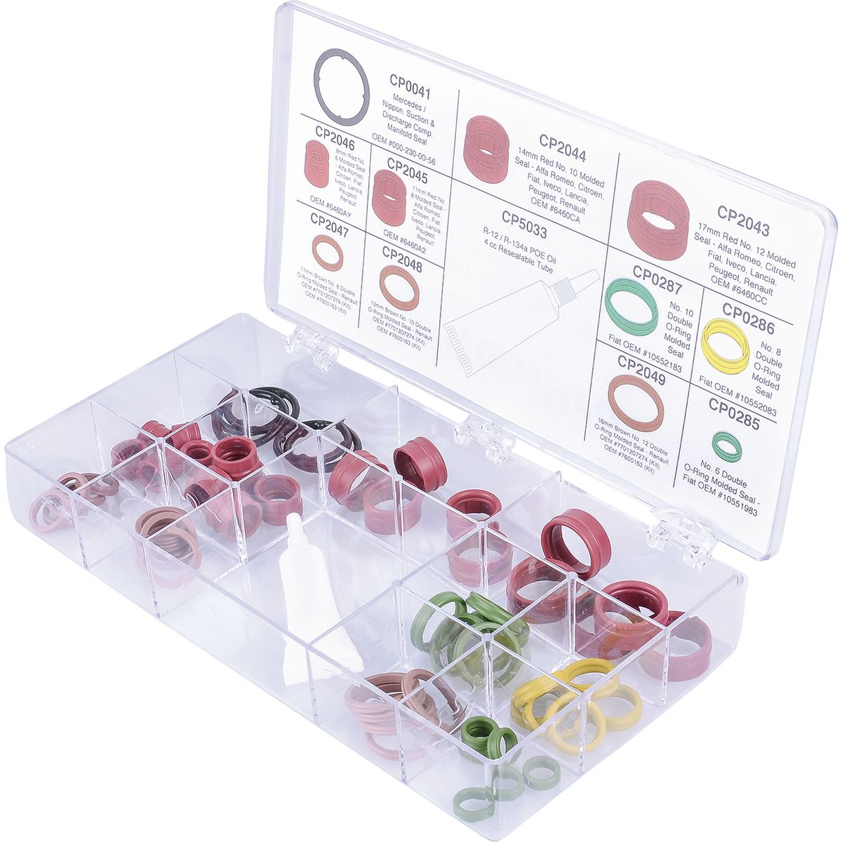 OEX AC Universal Molded Seal Kit European 59 Piece ORX4044