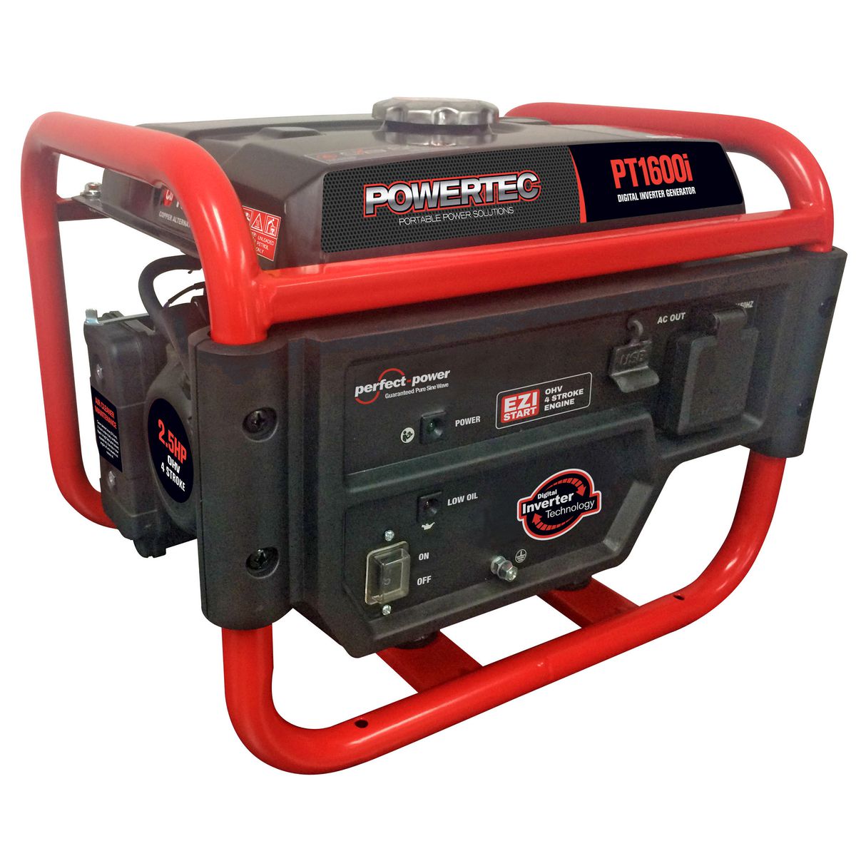 Powertec 1200W Inverter Generator PT1600I