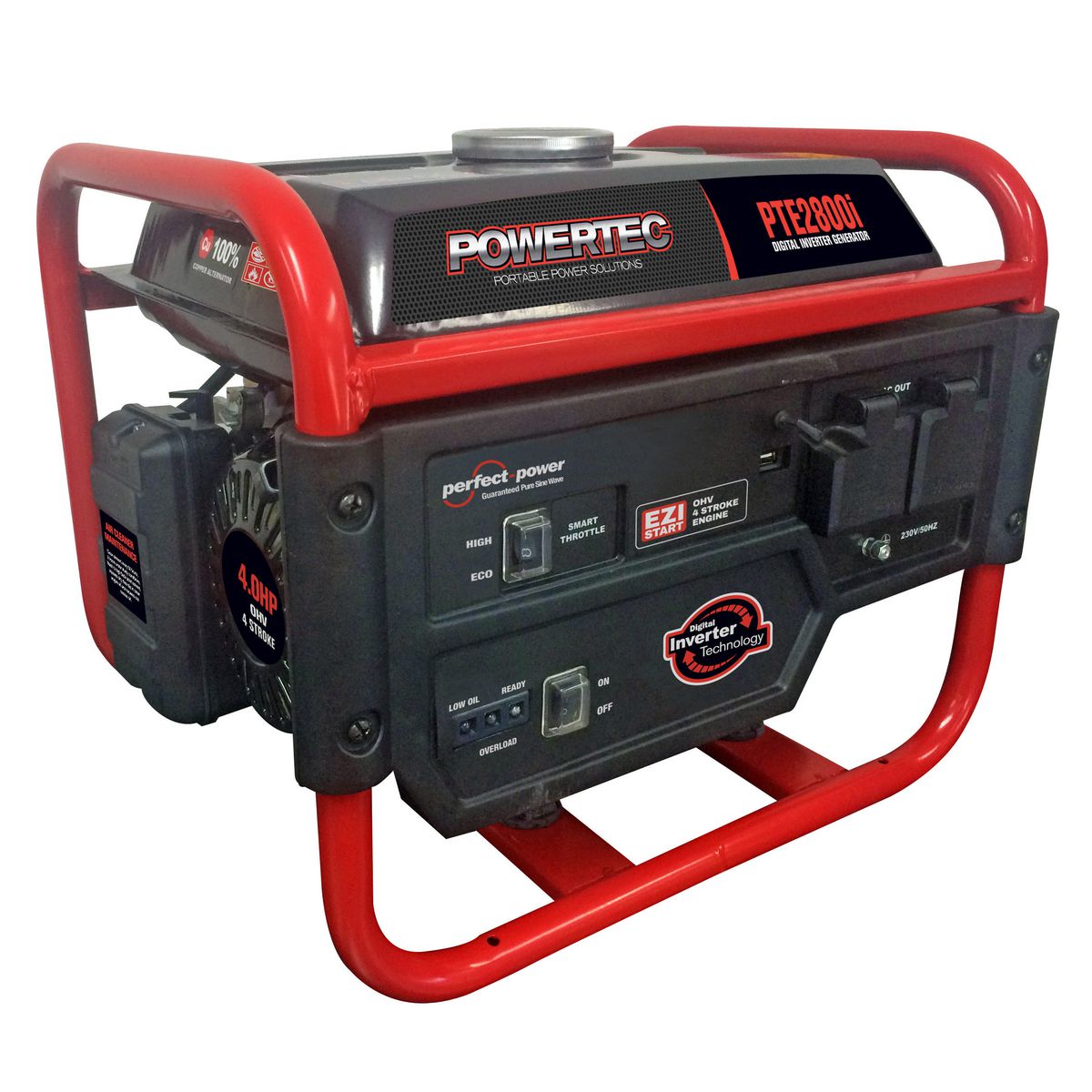 Powertec 2200W Inverter Generator PT2800I