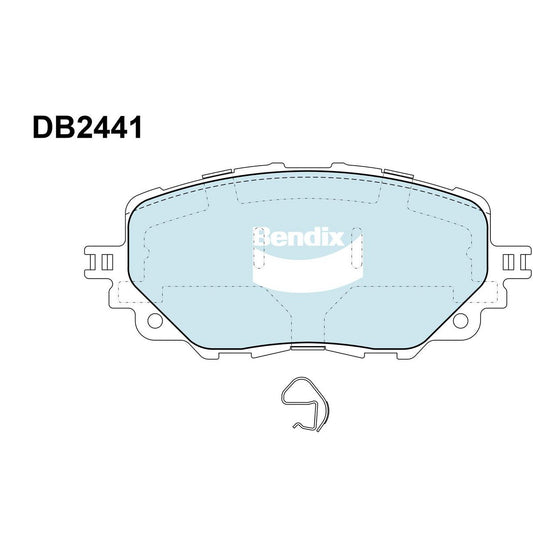 Bendix Ultimate Brake Pad Set Front DB2441 ULT