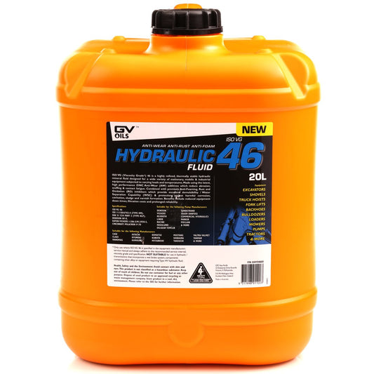 GV Oils Hydraulic Fluid Iso 46 20L GVHYD46020