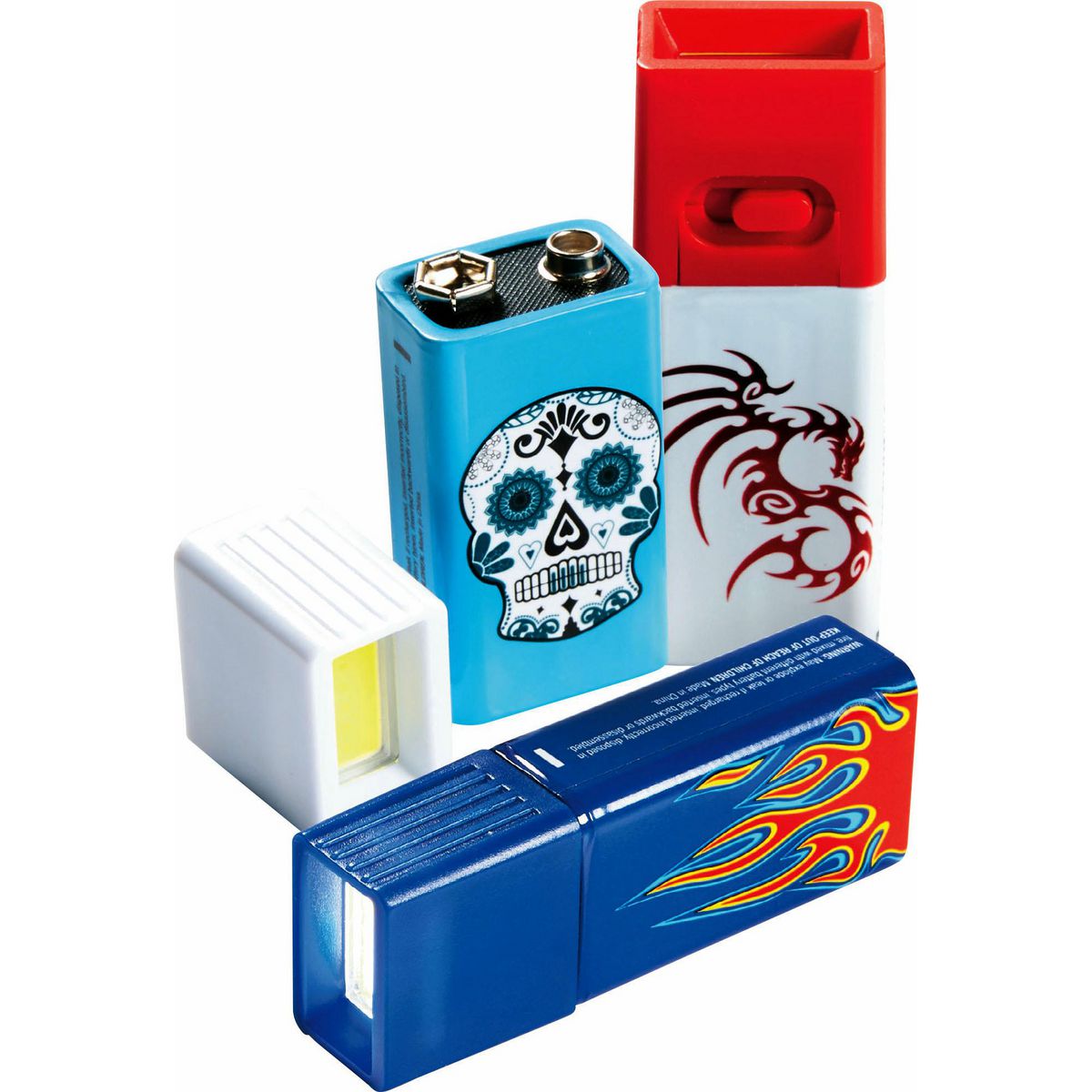 Gear Up 9V 1Watt LED Torch GULEDTATTOO9V