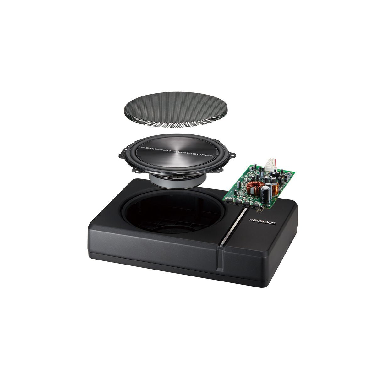 Kenwood 8" Powered Subwoofer Underseat 250W
