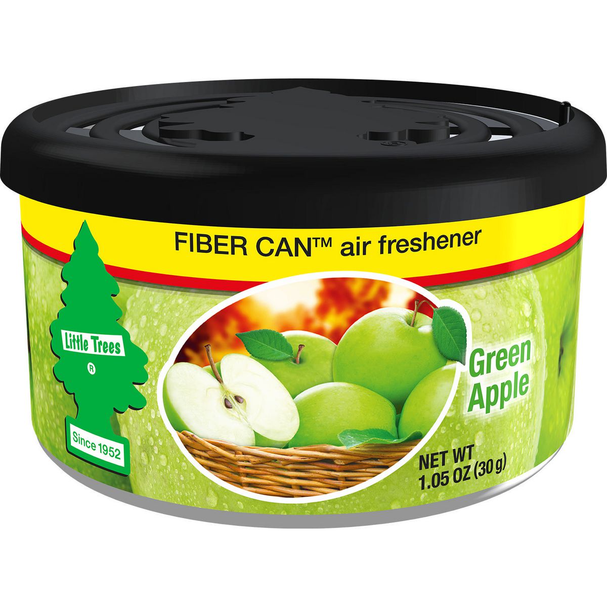 Little Tree Car Air Freshener - Green Apple Fibre Can UFC-17816