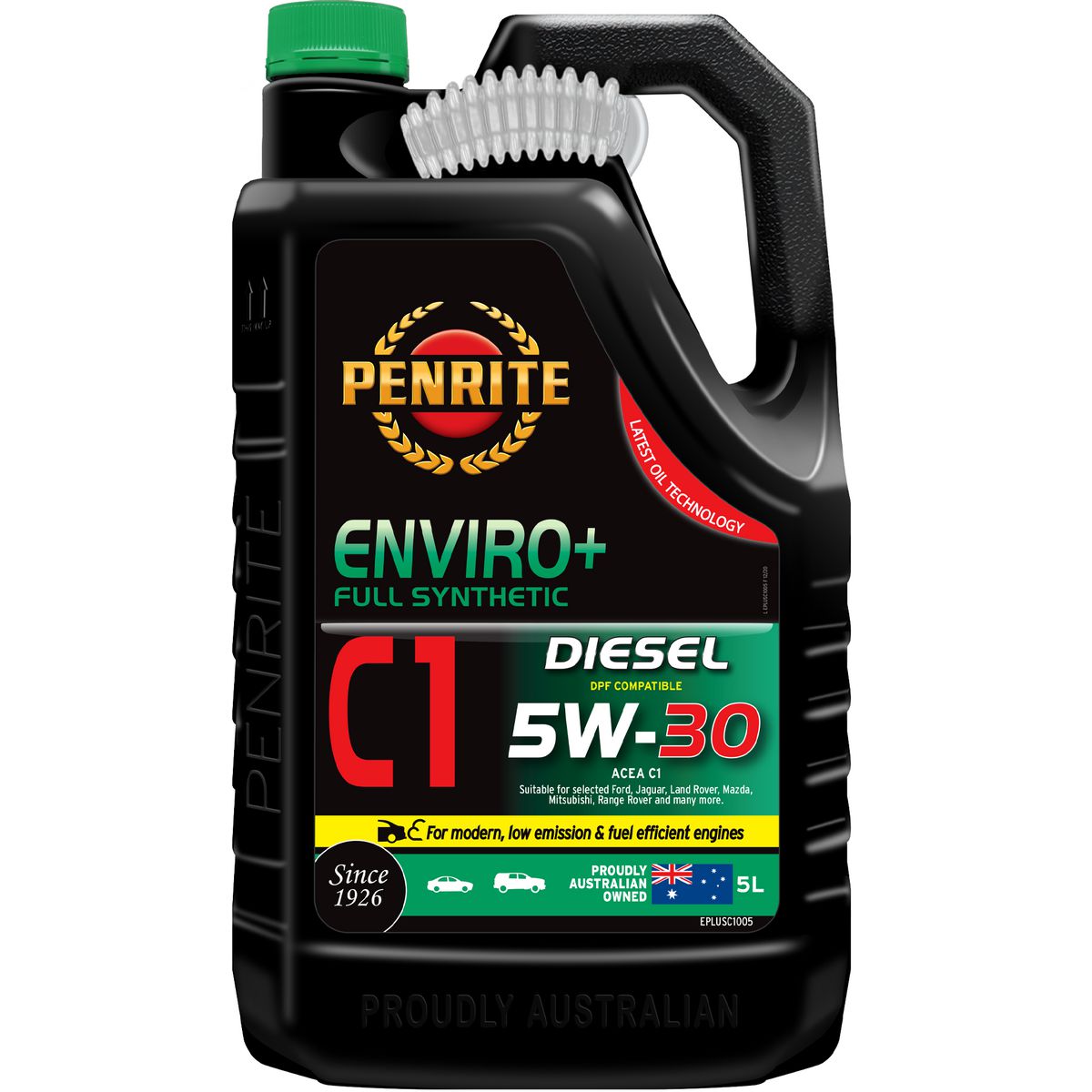 Penrite Enviro+ C1 5W-30 Diesel Engine Oil 5L