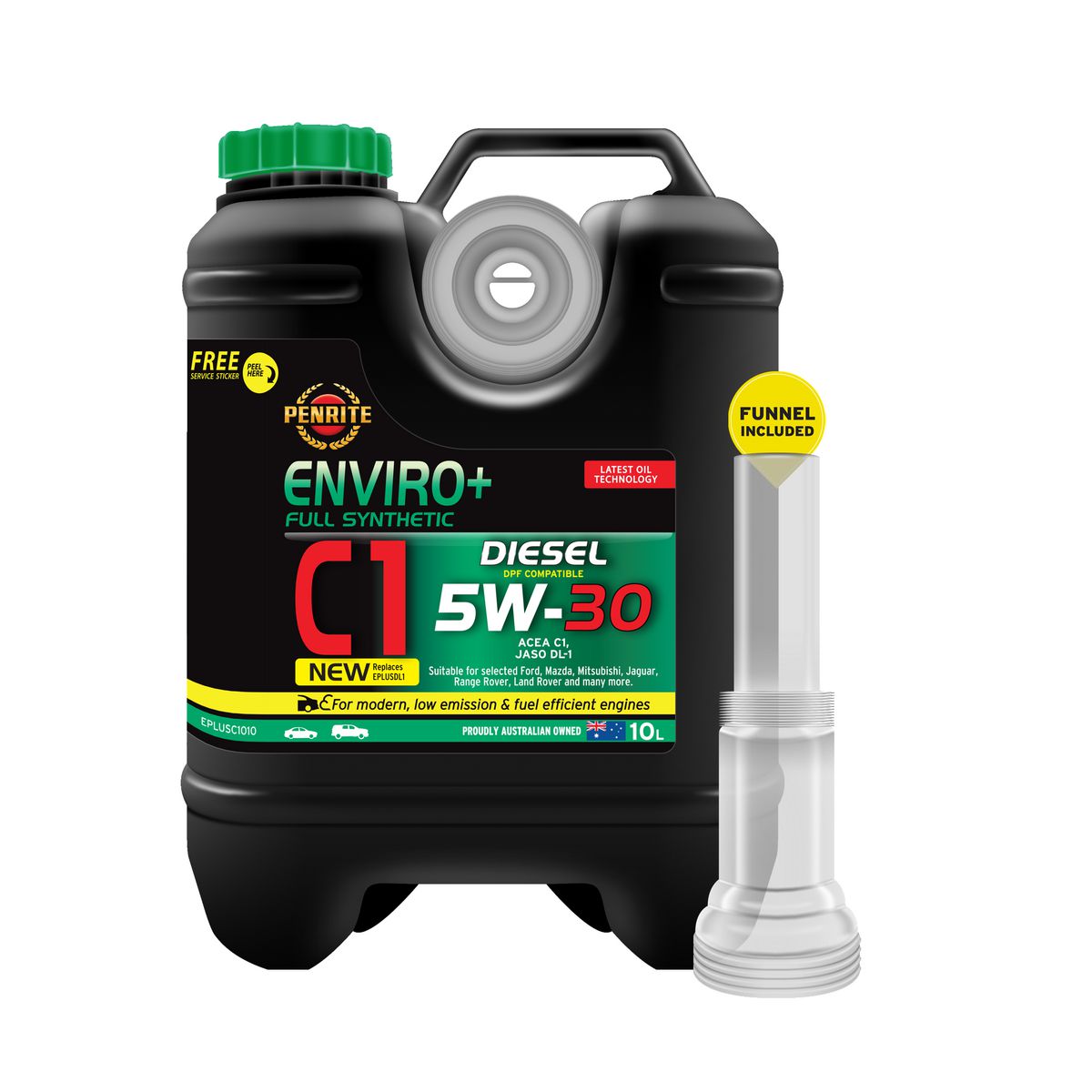 Penrite Enviro+ C1 5W-30 Diesel Engine Oil 10L