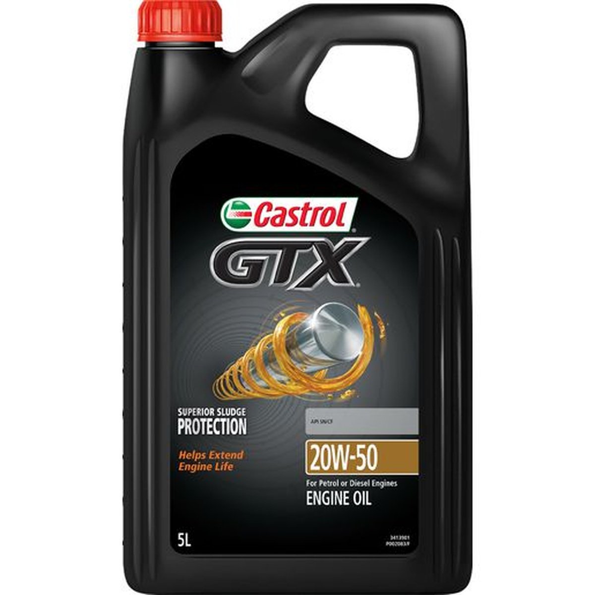 Castrol GTX Premium Mineral 20W-50 Engine Oil 5L 3413901