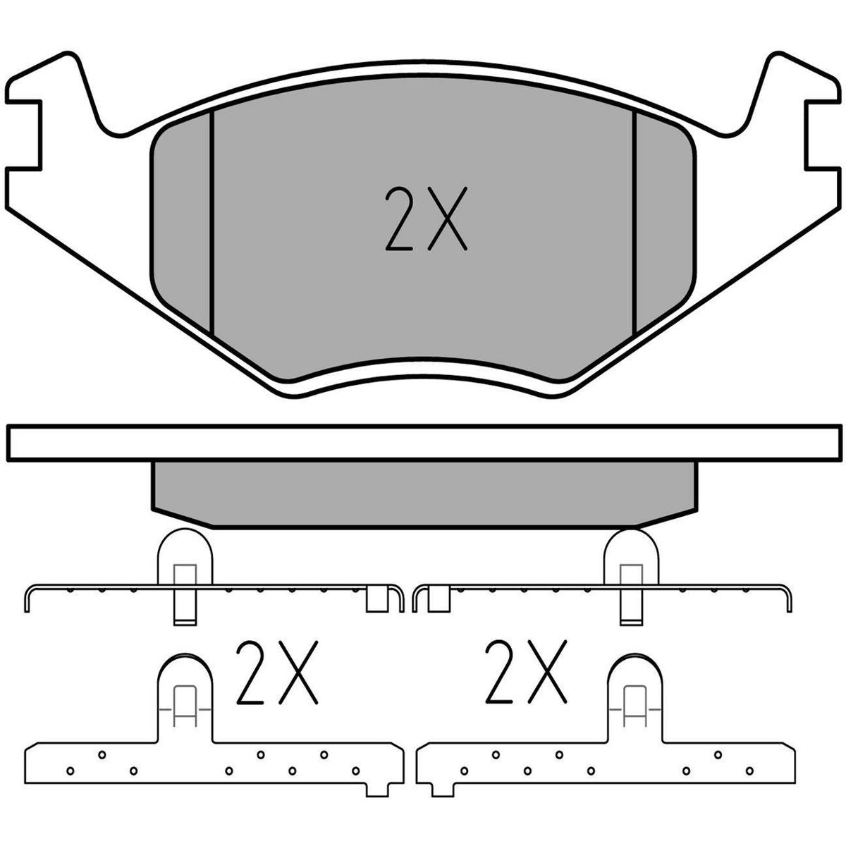 MEYLE Original Brake Pad Set Front 025 208 8719