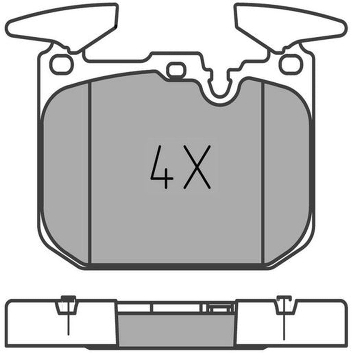 MEYLE Original Brake Pad Set Front 025 250 2818
