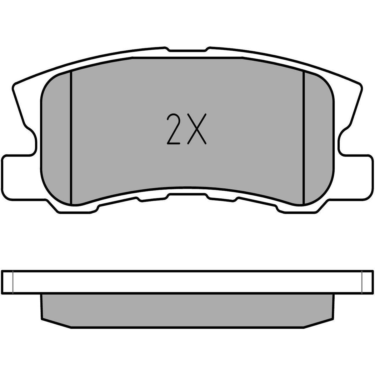 MEYLE Original Brake Pad Set Rear 025 235 8216