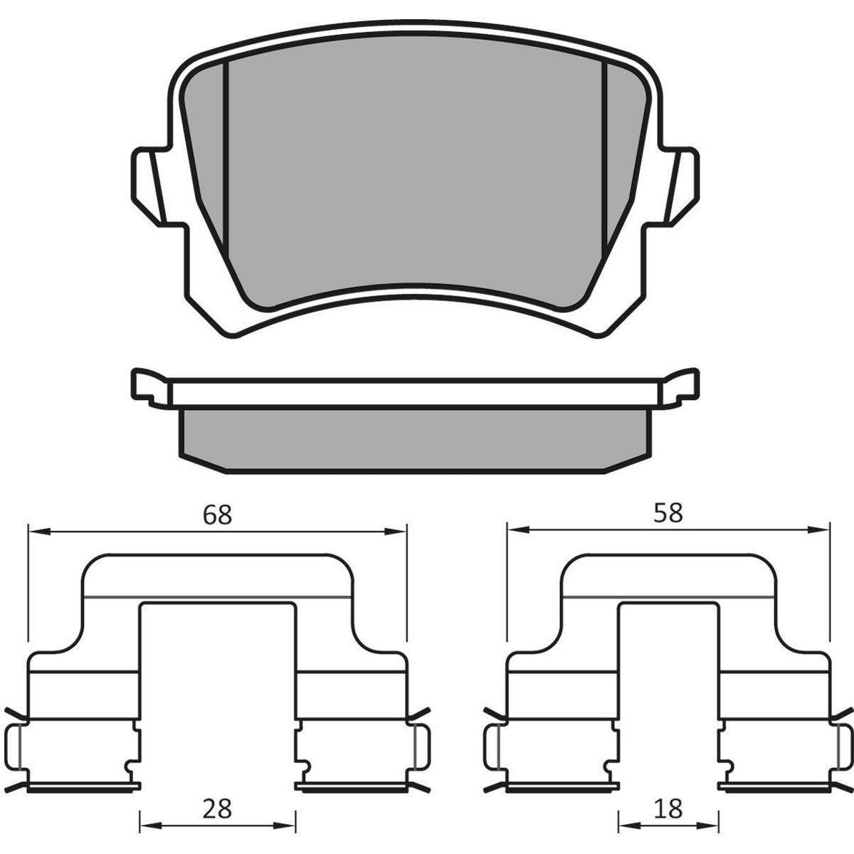 MEYLE Brake Pad Set 025 244 8317/PD