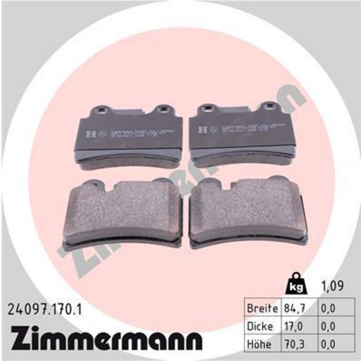 Zimmermann Brake Pad Rear Set 24097.170.1
