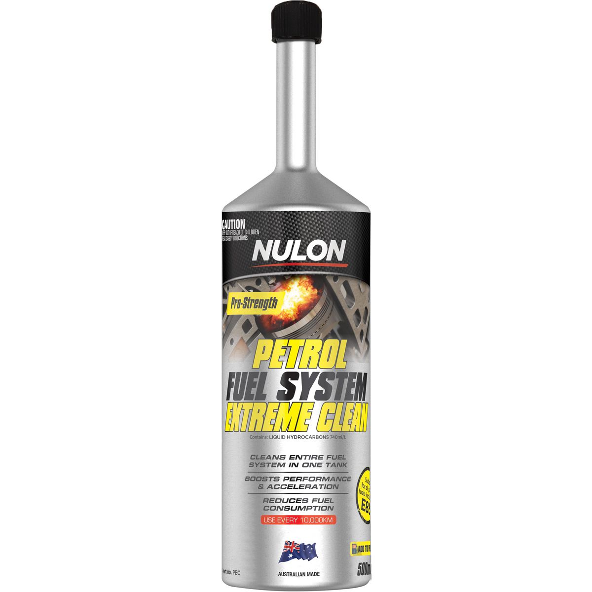 Nulon Pro-Strength Petrol System Extreme Clean 500ml PEC
