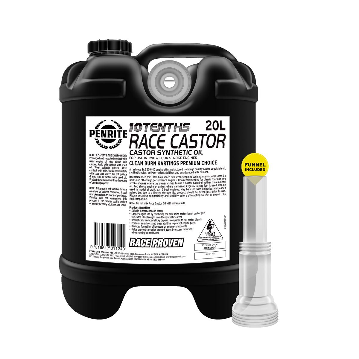 Penrite Race Castor Oil 20W-40 20L