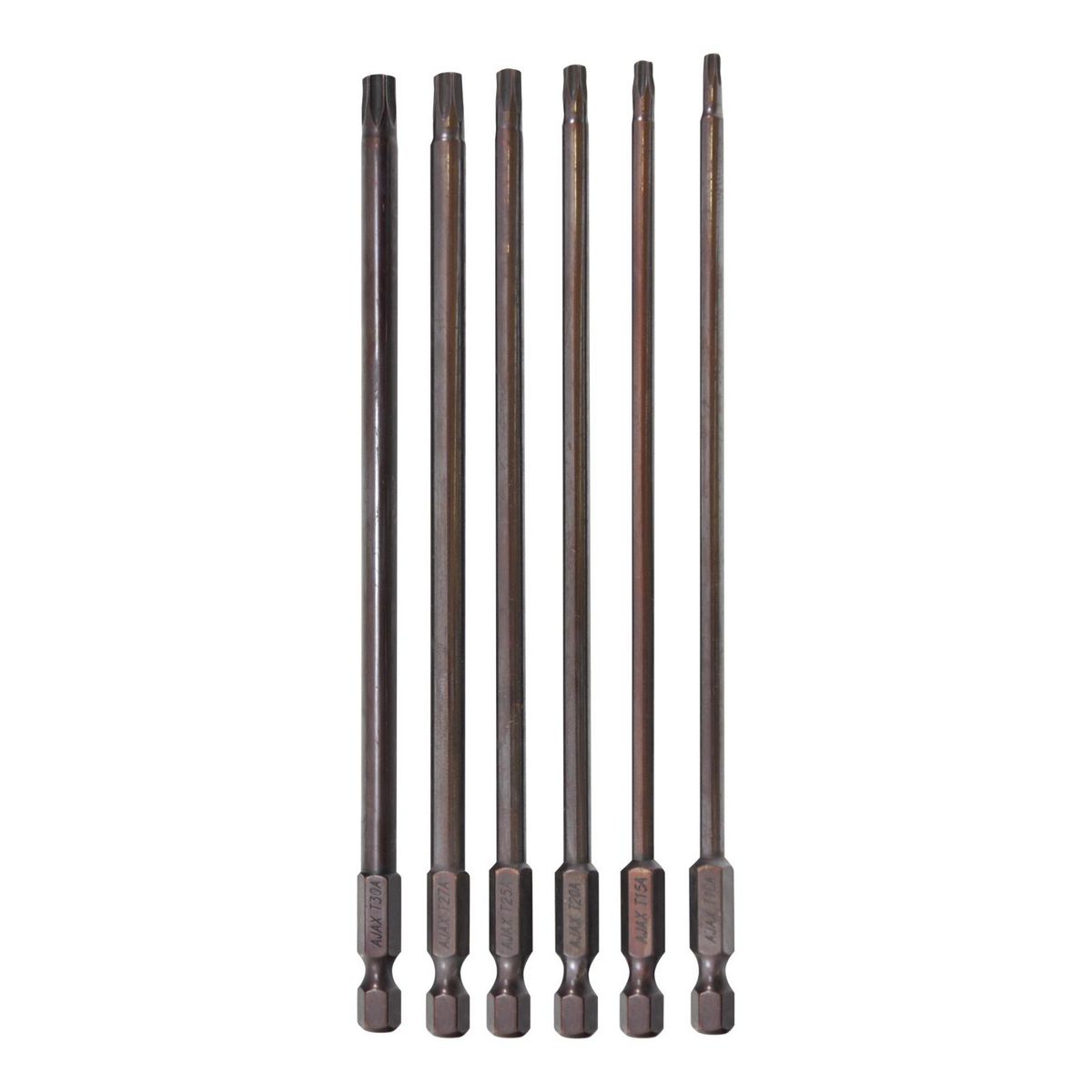 Ajax Hex Power Bit Set 150mm 6 Piece 150HXSET6