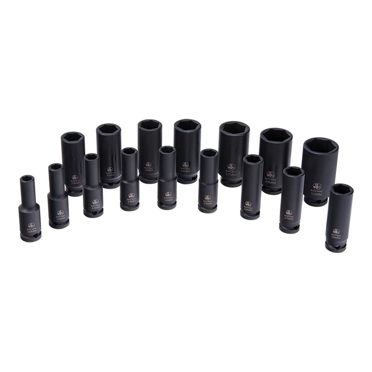 Endeavour Tools 1/2" Dr Deep Impact Socket Metric 16 Piece ET1764