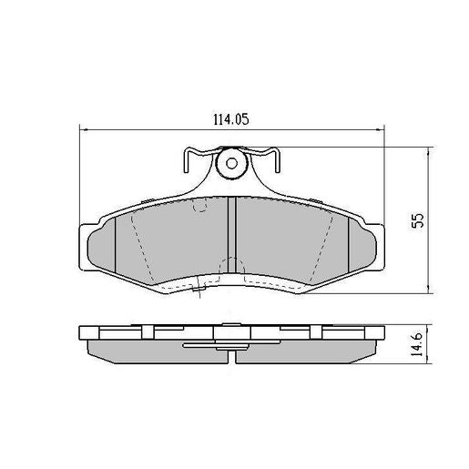 RDA GP Max Brake Pad Set Rear RDB1204