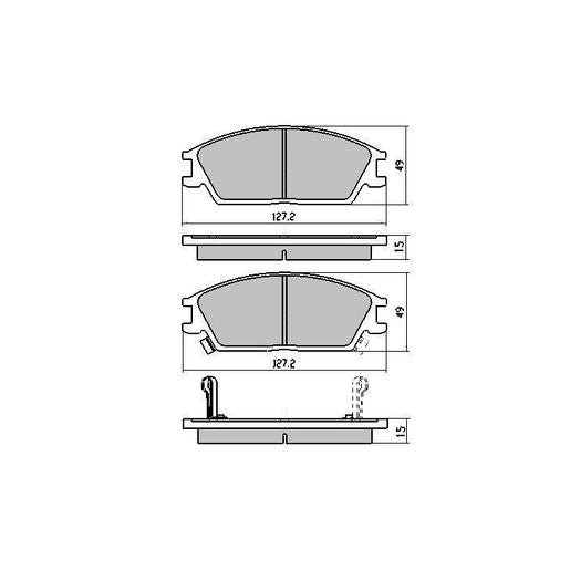 RDA GP Max Brake Pad Set Front RDB1252