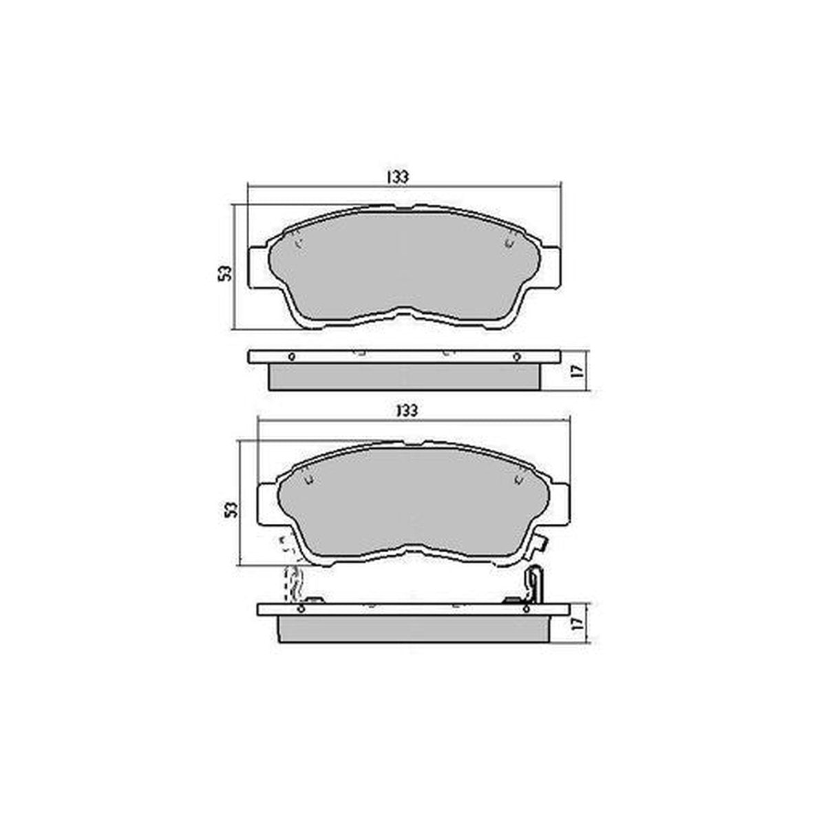 RDA GP Max Brake Pad Set Front RDB1267