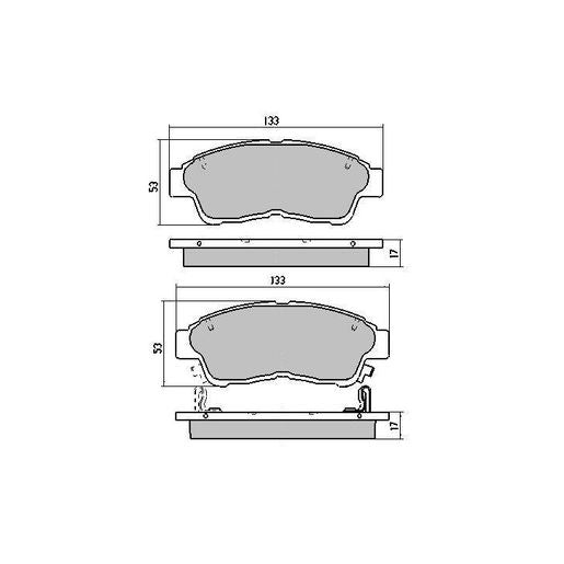 RDA Phantom Ceramic Brake Pad Set Front RDC1267