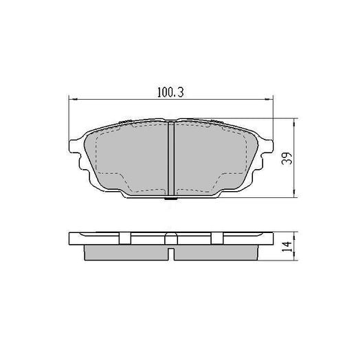 RDA Phantom Ceramic Brake Pad Set Rear RDC1359