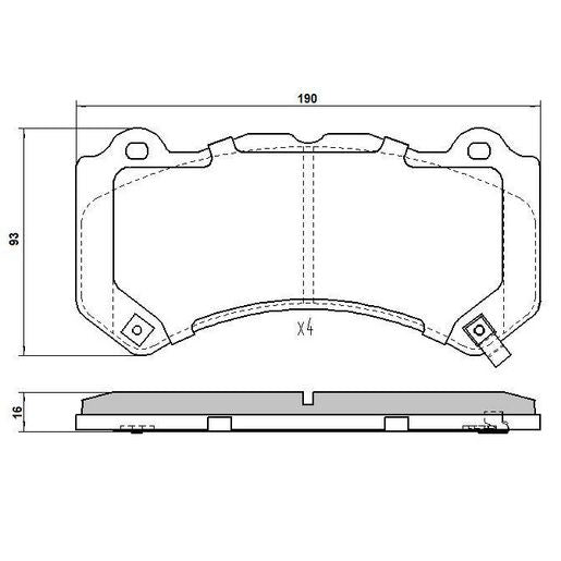 RDA Phantom Ceramic Brake Pad Set Front RDC2398