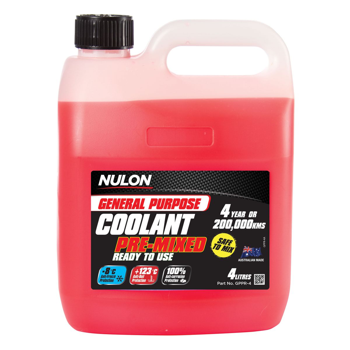 Nulon Red General Purpose Coolant Premix 4L GPPR-4