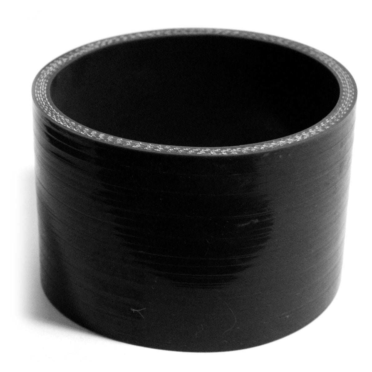 SAAS Silicone Straight Hose 102 x 102 x 76mm Black SSH10210276