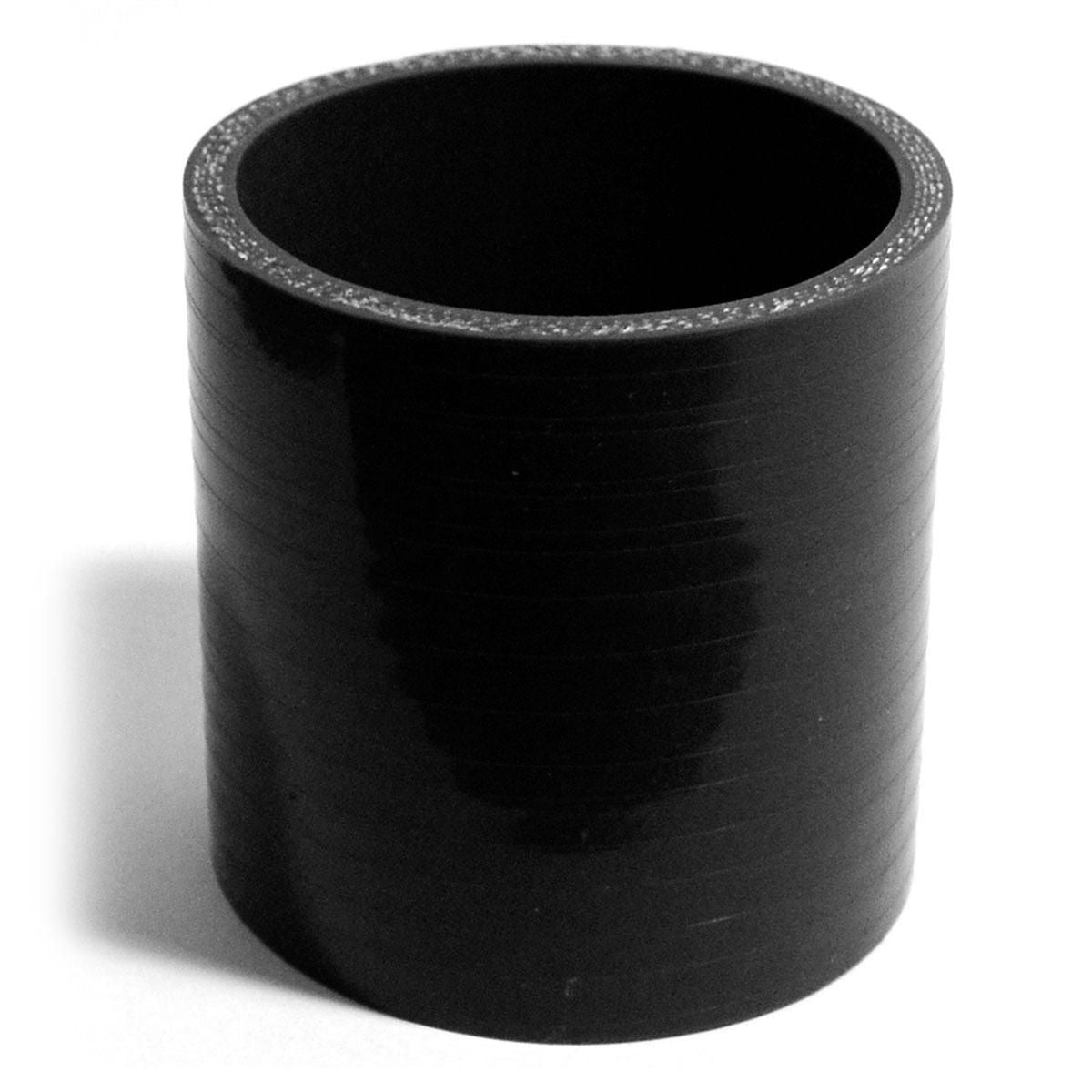 SAAS Silicone Straight Hose 76 x 76 x 76mm Black SSH767676